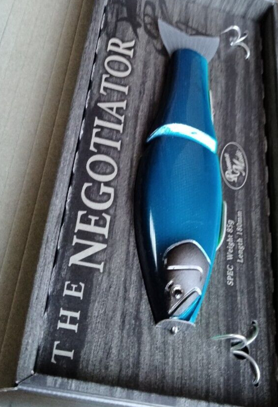 LIMITED Roman Made Negotiator from Japan Glide wood swimbait rare lure NIP HTF 9 - Image 6