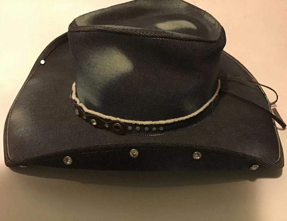 Sombrero Bullhide BETTER THEN AYER Colección Azul Denim Vaquero Sombrero Pequeño Foto 2 de 4