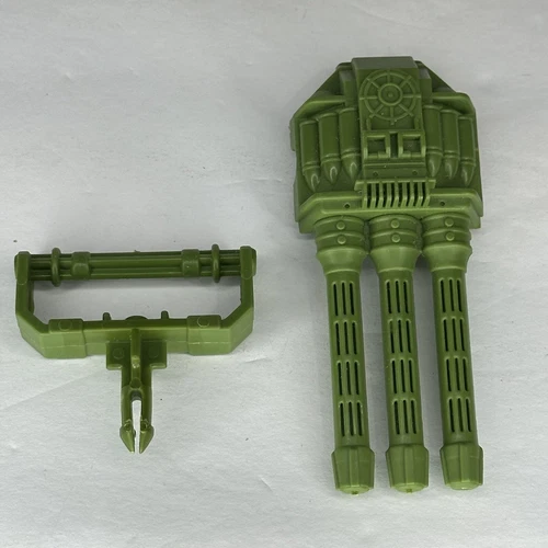 1990 Vtg Gi Joe General Triple Barrel Gun Turret Green Vehicle Part Piece