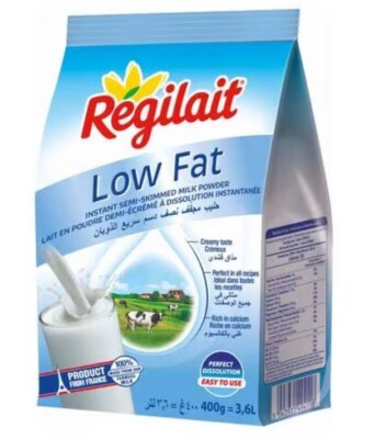 Regilait Instant Semi-Skimmed Milk Powder Low Fat(400 gram) حليب بودرة