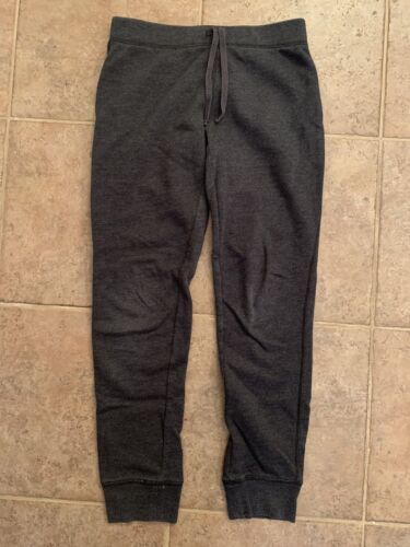 Girls 12 PS Aeropostale Gray Faux Drawstring Athleisure Lightweight Sweatpants - Picture 1 of 6