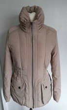 Betty Jackson - Down & Feather Coat Large Collar Beige Size 10 - Stunning