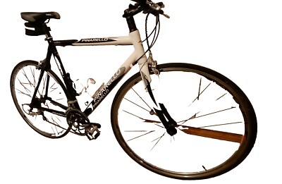 Pinarello Rennrad mit Fitness-bike Umbau. Rahmen 54 cm Weiß/Schwarz