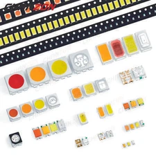 100PCS 0402 0603 0805 1206 3535 3528 5730 SMD LED Diode White Red Green RGB UV 