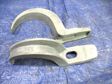 PAIR of OZ GEDNEY 3-1/2" 1 HOLE PIPE STRAPS 14-350G