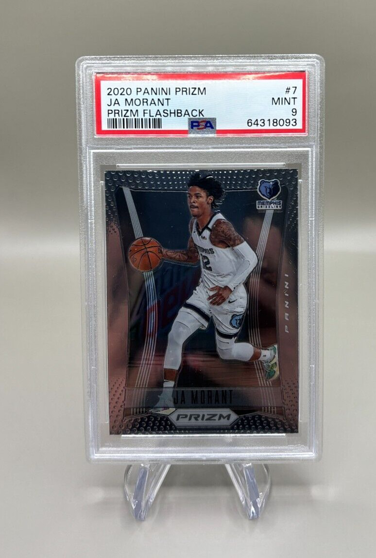 2020-21 Panini Prizm Ja Morant #7 Prizm Flashback PSA 9 - Grizzlies