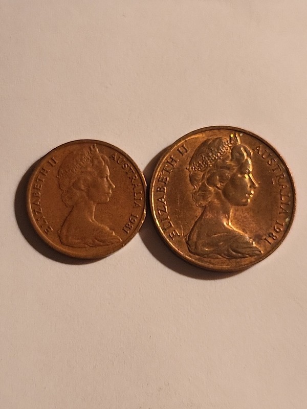 1981 Coin - Australia 🇦🇺 1 Cent & 2 Cent Coins