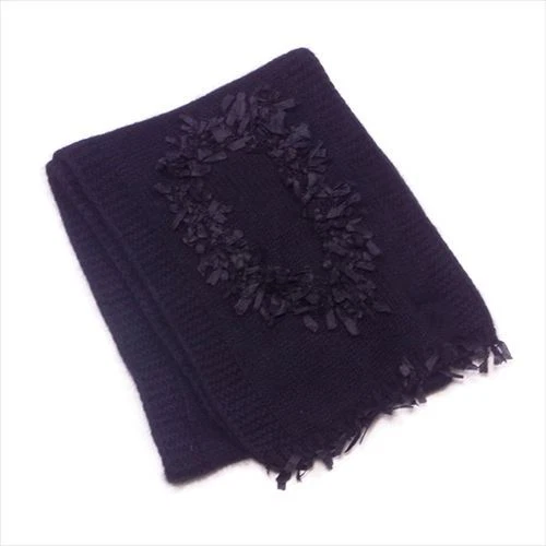 Foulard Dior Femme Noire Unisexe Authentique Occasion T7224