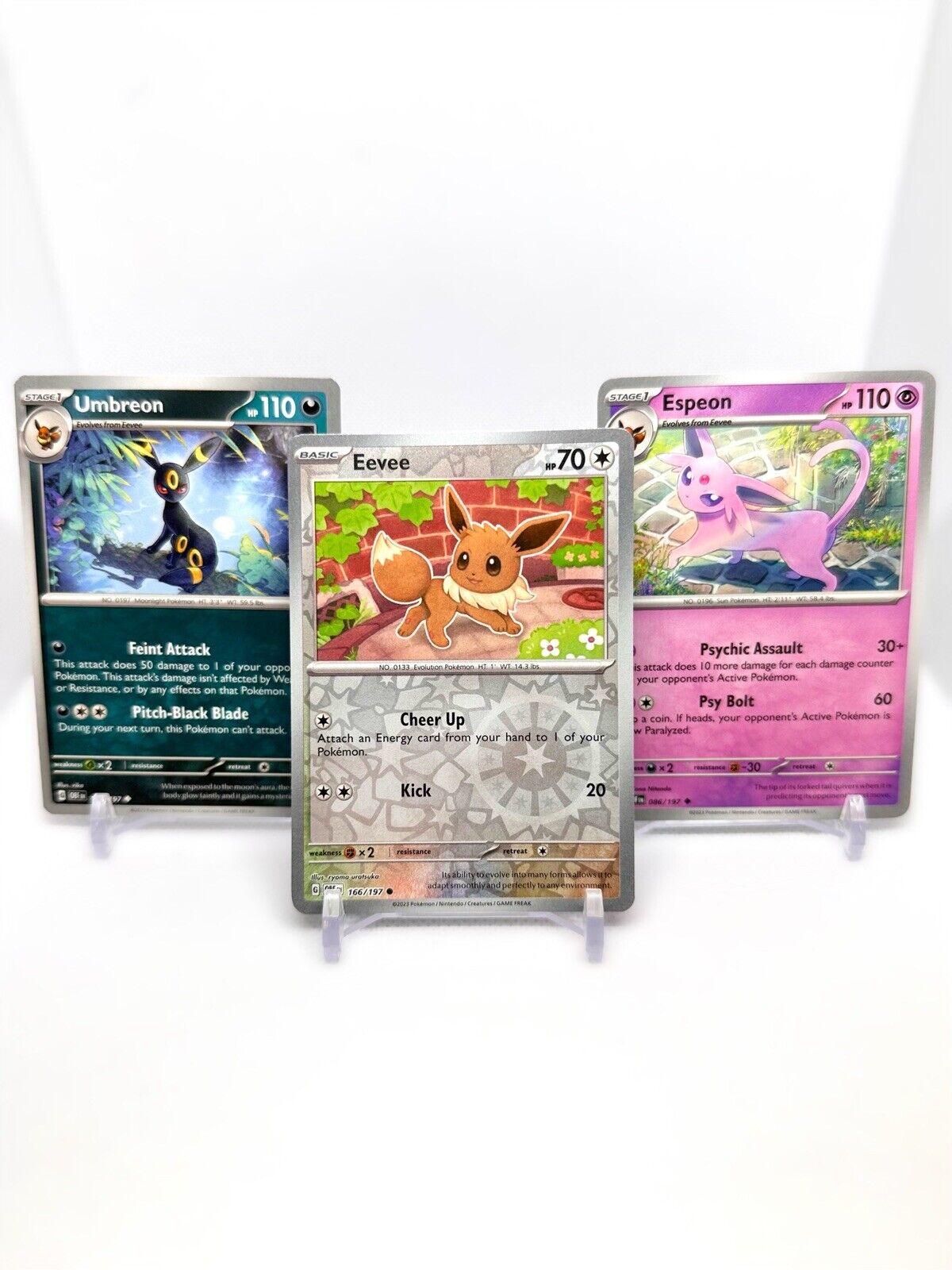  Umbreon Espeon Eevee - Obsidian Flames - Pokemon Evolution 3  Card Lot - 086/197-130/197 : Toys & Games