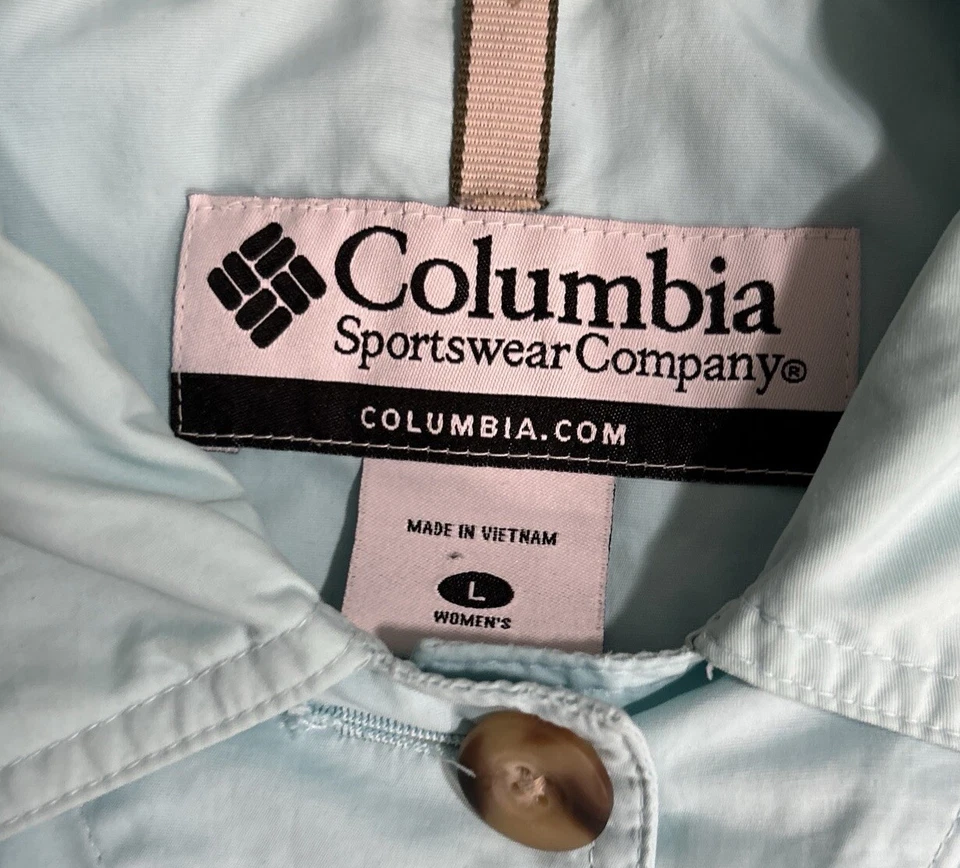 Columbus Ropa Deportiva Mujer Azul Claro Nylon Exterior Lluvia Camisa Blazer Primavera L Foto 4 de 4