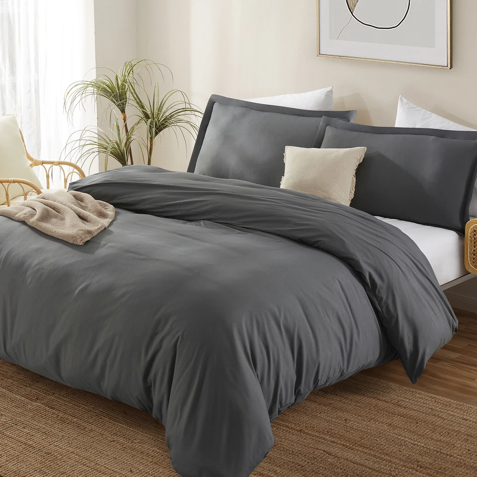 3 Pc Duvet Cover Set by Nymbus 1800 Series Ultra Soft Luxurious Comforter Cover - Image 3 of 4