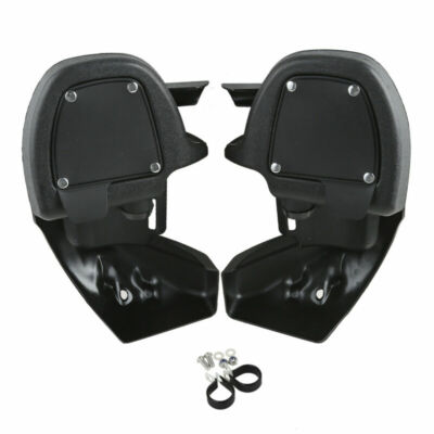 Vivid Black Lower Leg Fairings With Chrome Engine Guard Crash Bar For Harley Touring 2009-2013 - ABS Fairings & Highway Bar Set