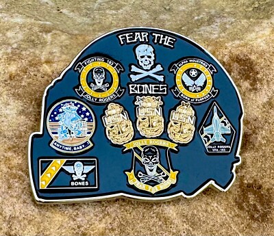 US Army Navy Midshipmen Football Game Jolly Rogers Jet Skull CPO