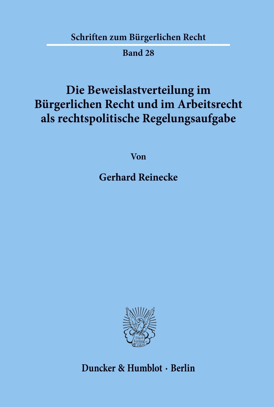 Thumbnail - Die Beweislastverteilung Bürgerlichen Recht Und Arbeitsrecht Als...