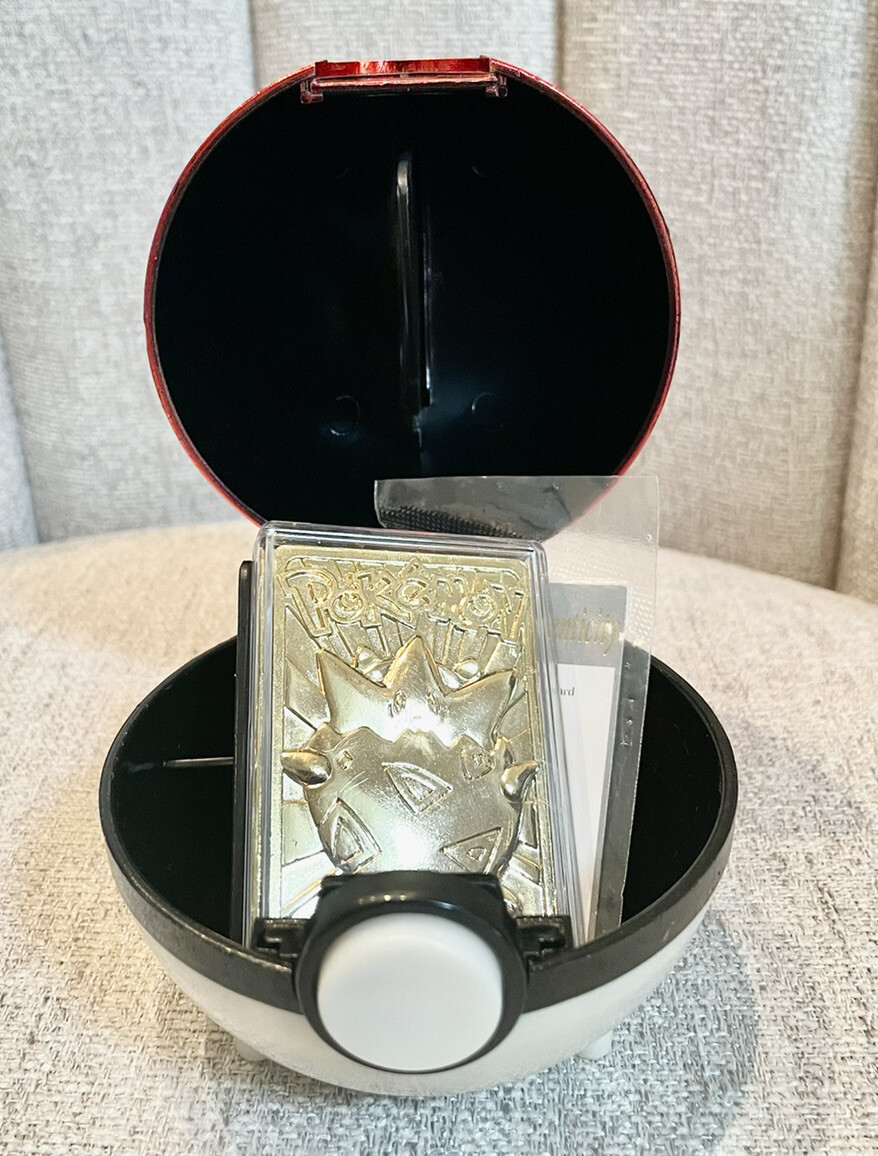 Vintage Pokemon 23K Gold Plated Trading Card - Togepi 1999 Burger King