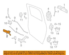 CHRYSLER OEM 09-23 1500 Classic Lock Hardware-Handle, Inside 68044819AB