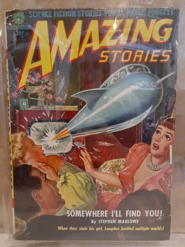 Amazing Stories, Dec., 1951, Fredric Brown, Hickey, Finlay
