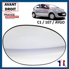 Glace de rétroviseur Peugeot 107
