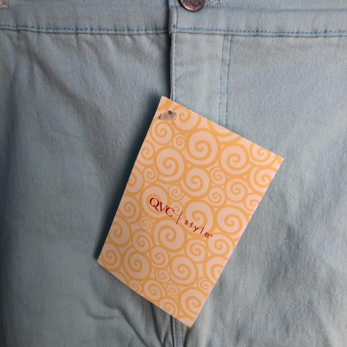 Plus size long top denim skirts qvc