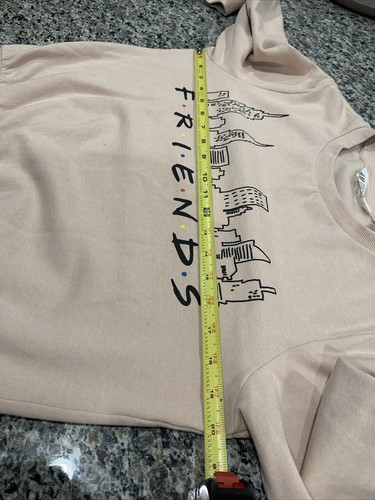 H&M Peach Colored Warner Bros Friends Sweatshirt Size 16/18 - Picture 6 of 10