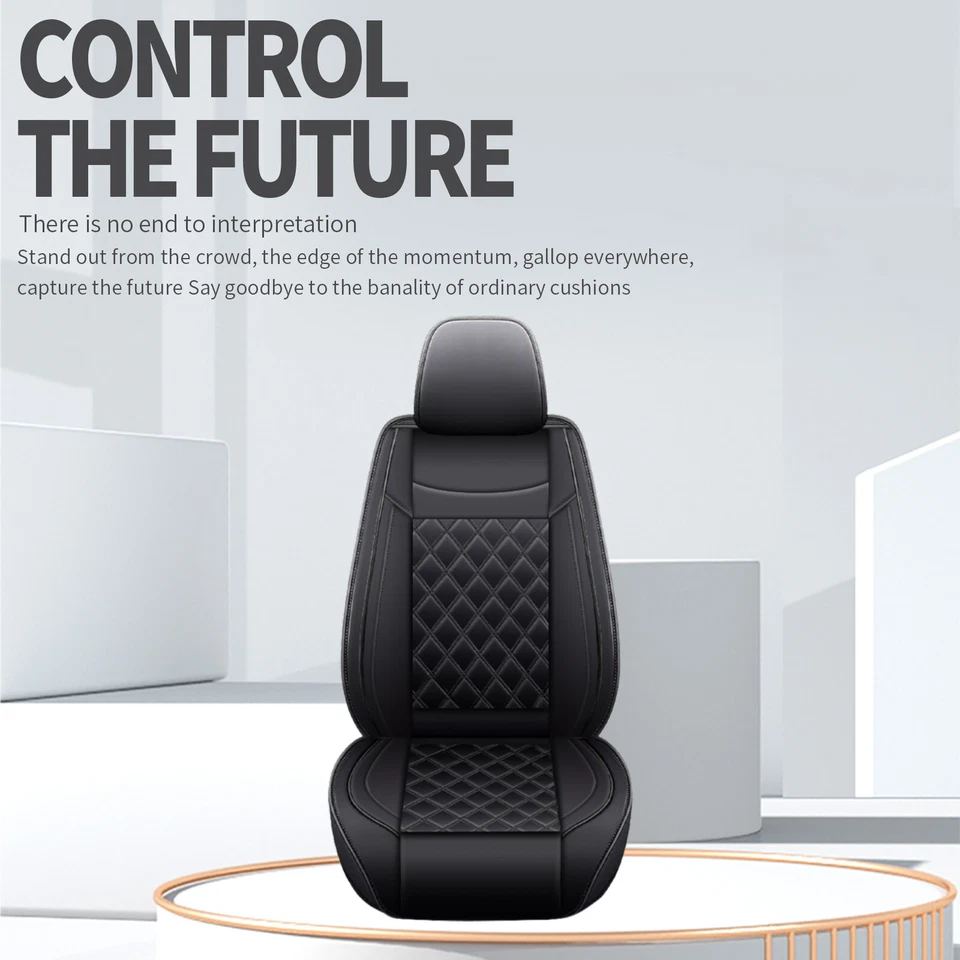 Juego completo de funda de asiento de auto de cuero PU de 5 cojines para Chevrolet HHR 2006-2011 Foto 4 de 4