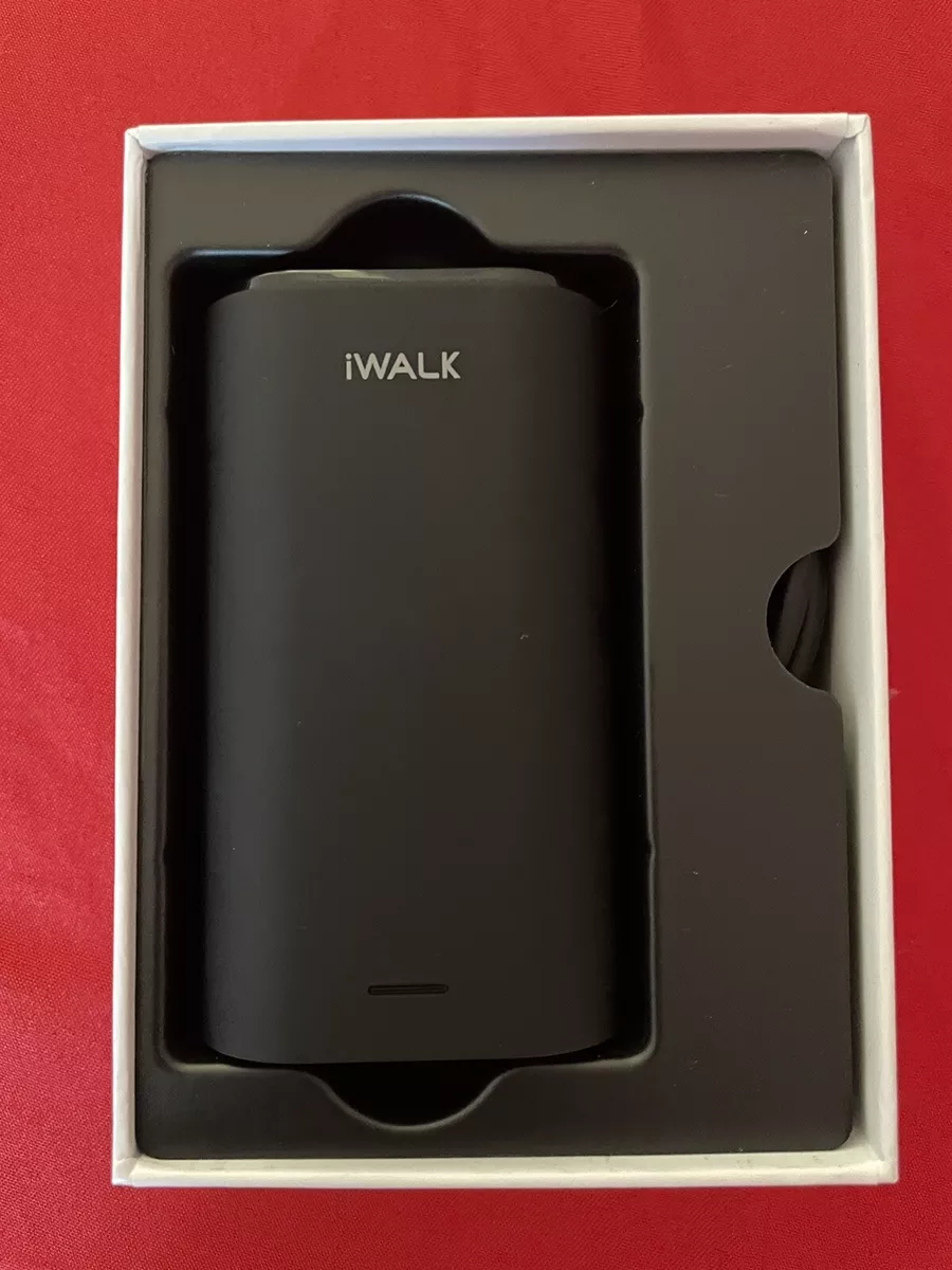 iWALK Portable Charger 9000mAh Ultra Compact Power Bank with Built in Black