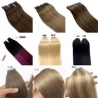 Thick 14''-24'' Beauty Tape in Remy Human Hair Extensions Skin Weft Blonde UK