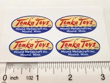 Tonka Logo Sticker 1947 To 1955 Vintage Oval Vinyl Decals