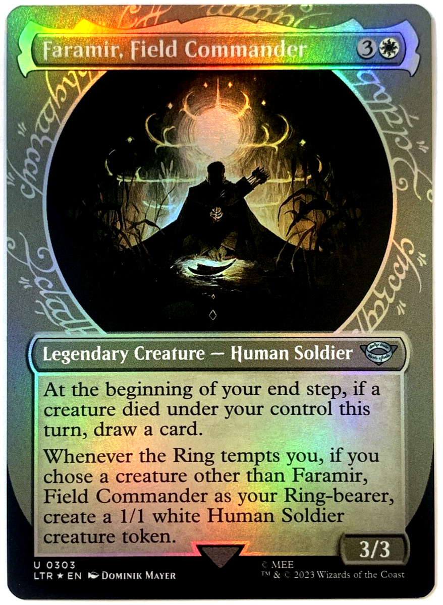 faramir mtg card MTG Faramir, Field Commander *SHOWCASE FOIL* The Lord of the Rings 303 NM
