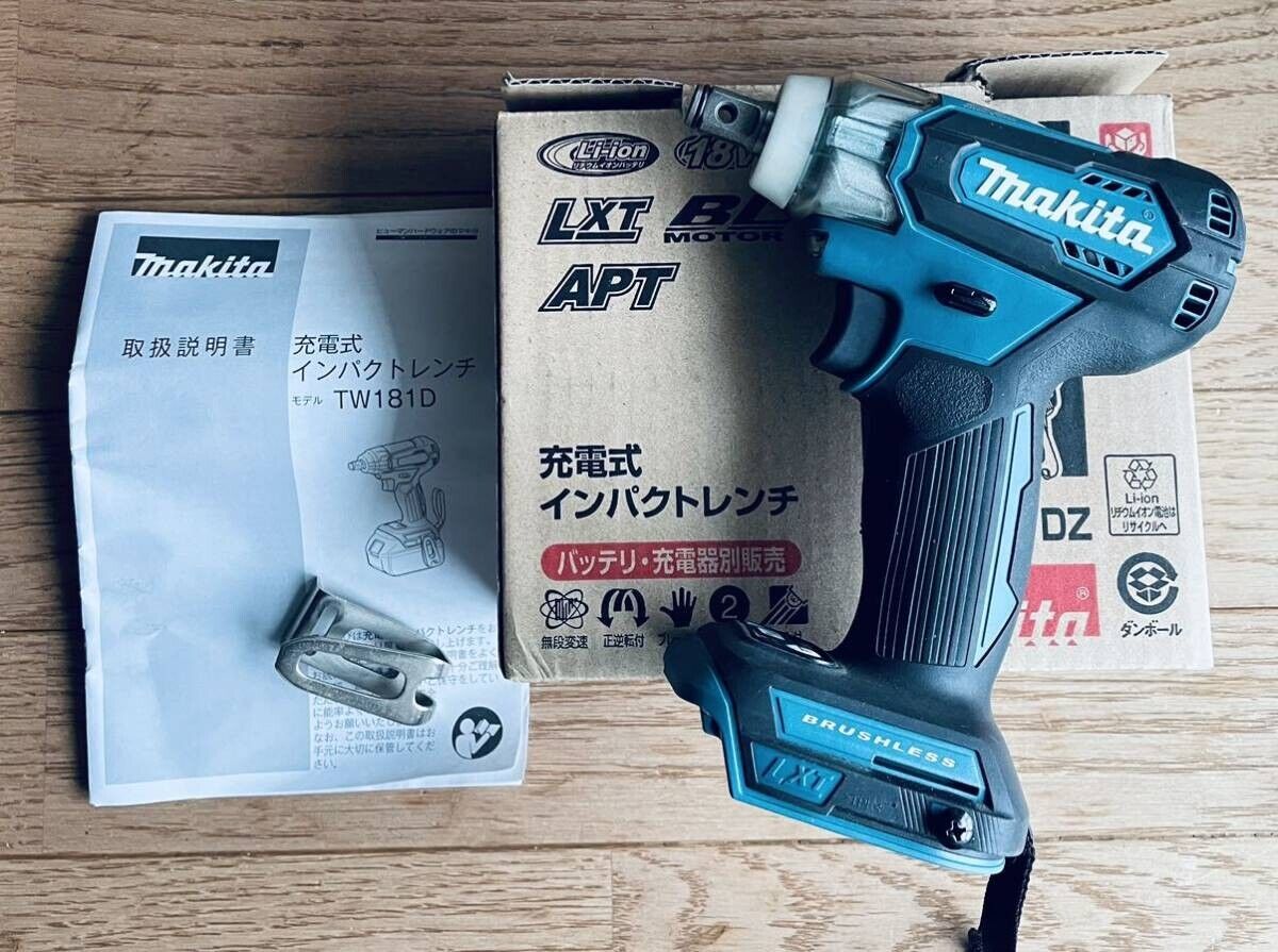 マキタ 18V 充電式インパクトレンチ TW181DZ 本体のみ(バッテリ マキタ 18V 充電式インパクトレンチ TW181DZ 本体のみ(バッテリ