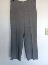 Sz 12 Alfred Dunner light gray pants. Elastic back waist, pockets. Good conditio