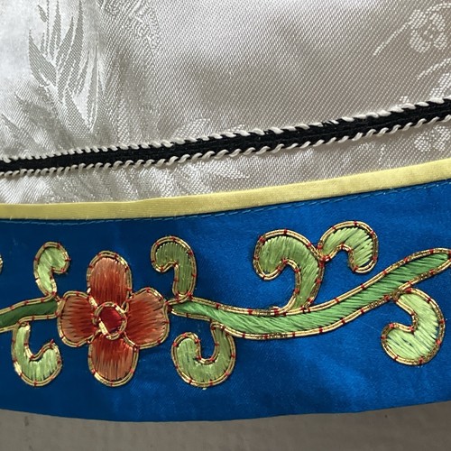 New Chinese Style Embroidery Satin Silky Top Sleeveless Luxury Waistcoat Vest NO - Picture 9 of 9