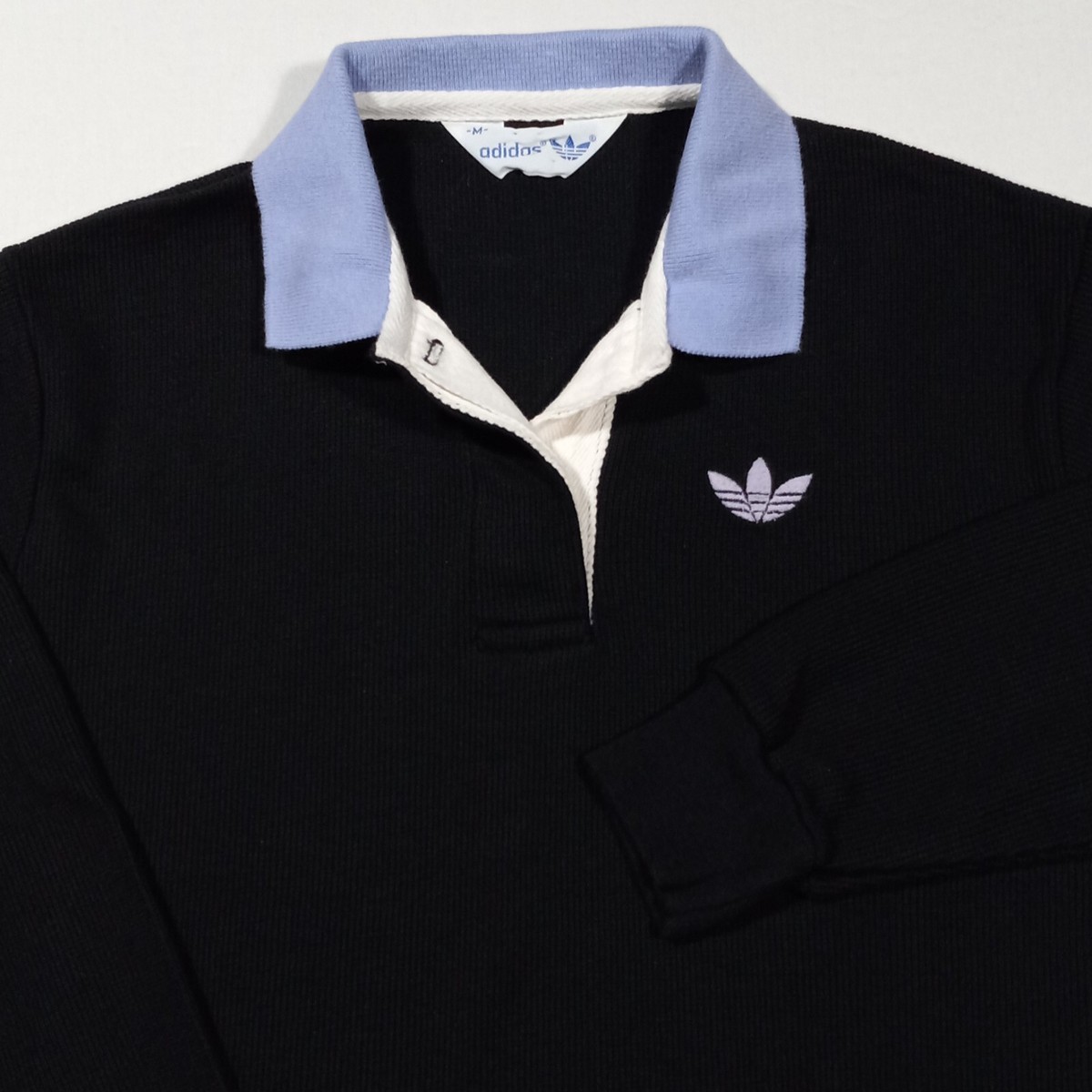 M 80s 90s ADIDAS Knit Polo Sweatshirt Vintage Women | eBay