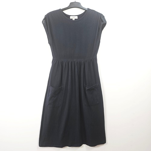 Next - Short Sleeve Utility Pocket Midi Dress - Navy - UK 12