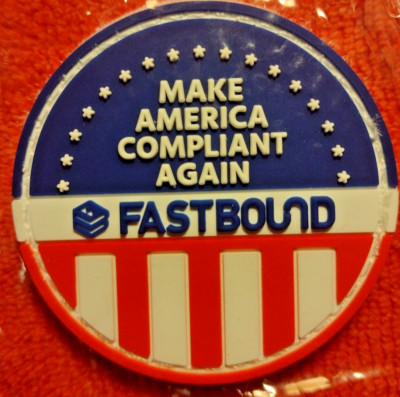 FASTBOUND MAKE AMERICA COMPLIANT AGAIN Morale Patch SHOTS-HOW 2025 PVC H&L NIP