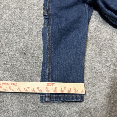Carhartt Toddler Carpenter Jeans Boys Size 2T Dark Blue Denim Adjustable Waist - Picture 6 of 8