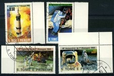 Saint Thomas et îles du Prince 1980 Mi. 646-649 Oblitéré 100% Ersten Mondlandun