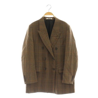 AURALEE 24AW BLUEFACED WOOL CHECK JACKET