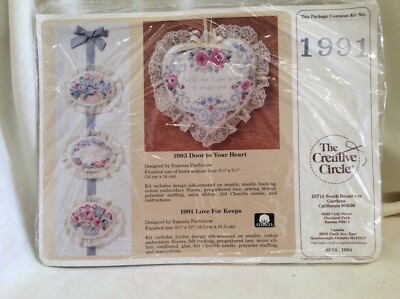 Creative Circle Counted Cross Stitch Kit #1991: Love for Keeps - unopened
