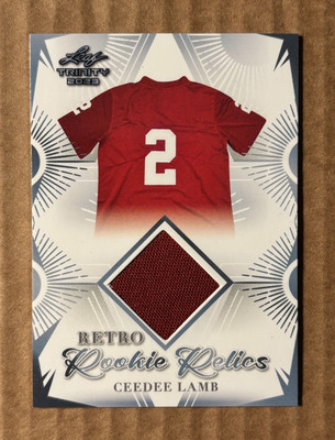 2023 Leaf Trinity Ceedee Lamb Retro Rookie Relics RRR-2 