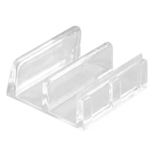 Prime-Line M 6059 Sliding Shower Door Bottom Guide 1/2 In. Channels 2 Pack