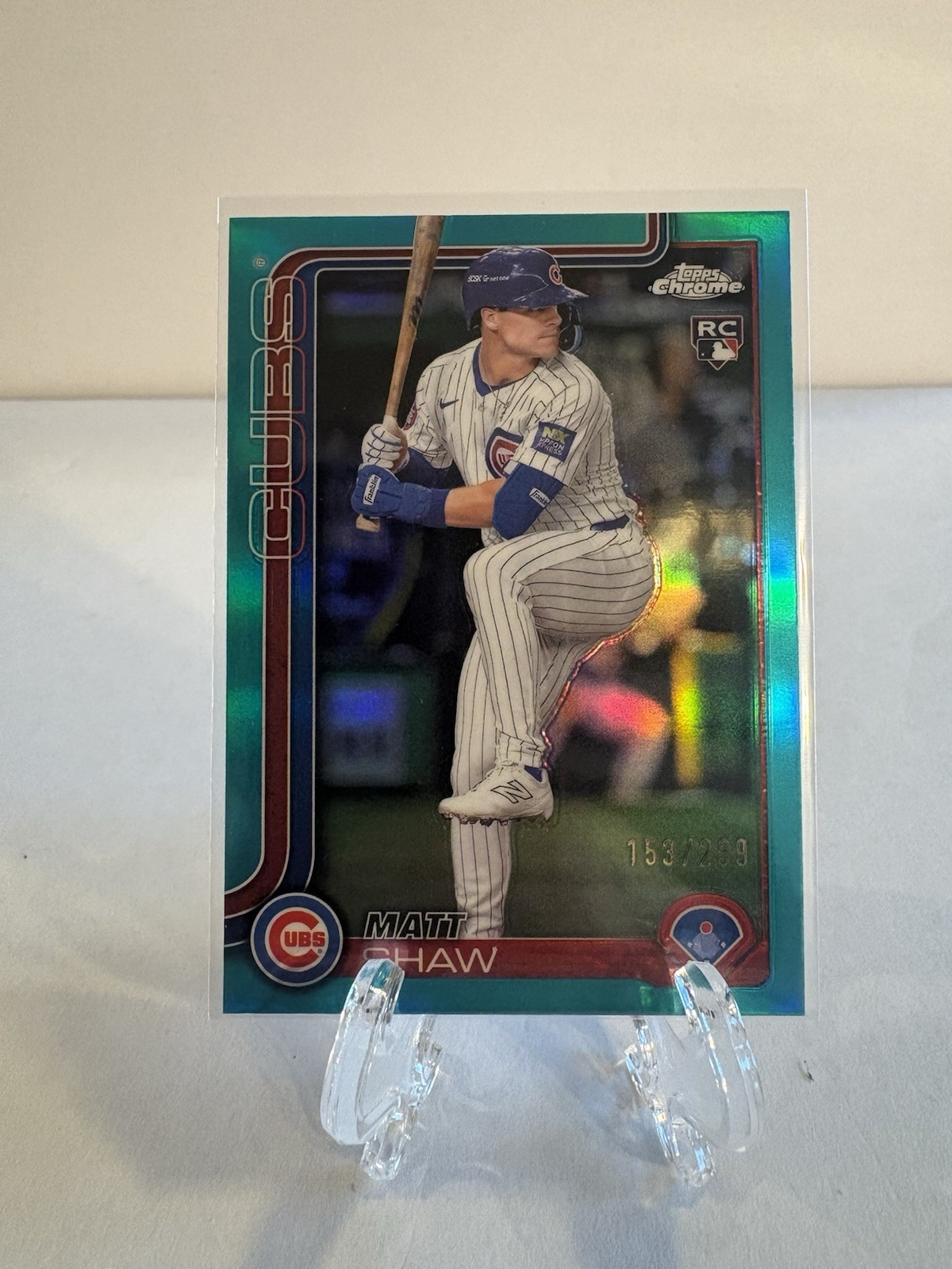 2025 Topps Chrome - Matt Shaw #219 Teal Refractor /299 (RC) (Z)