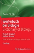 W rterbuch Der Biologie Dictionary of Biology: Deutsch/Englisch English/German