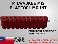 Flat mount Milwaukee M12 Tool Mount Garage Shop Organization QTY 10 