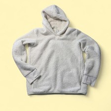 Athleta Women's Cream and White Hoodie