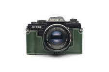 Minolta X-700 Case, Handmade Genuine Real Leather Half Camera Case Bag Cover ...