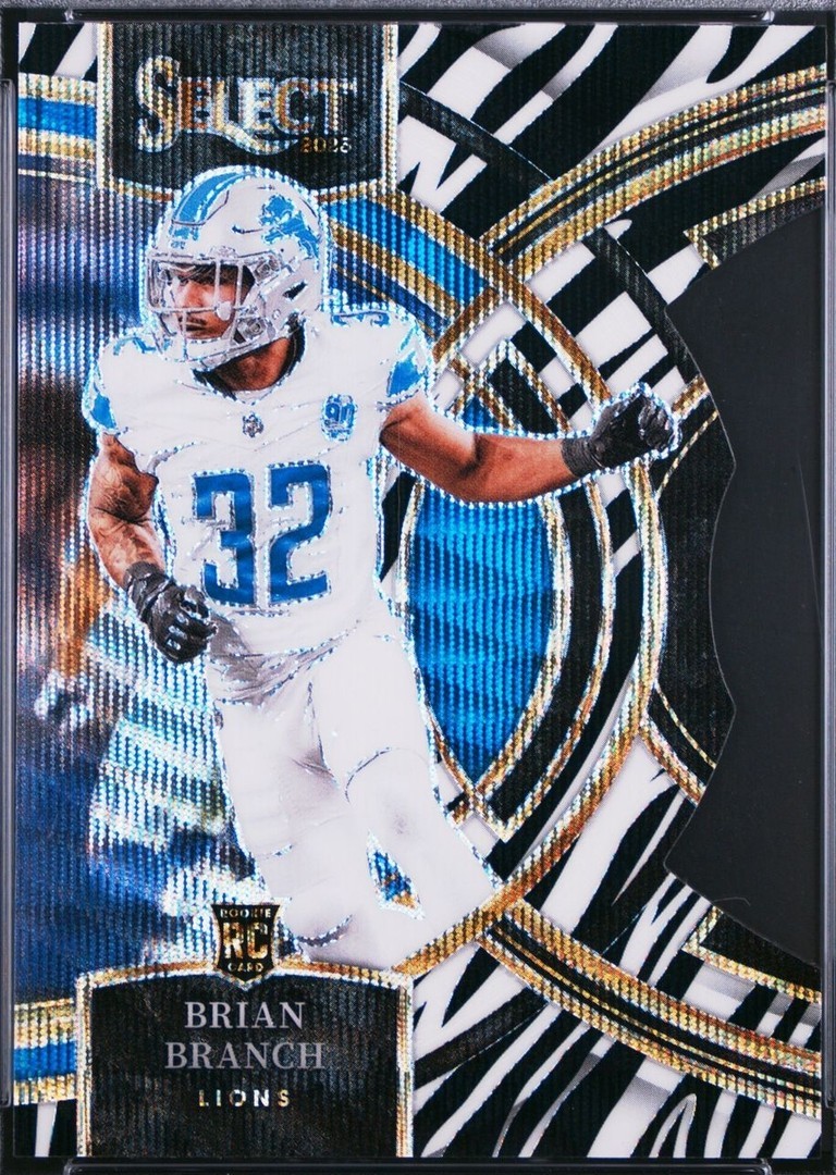 外国切手(未使用)　Zebra Chiijohn 55セント 20枚セット 2023 Panini Select - Premier Level Brian Branch #135 Zebra Prizm