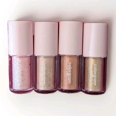 Colorgram Milk Bling Shadow Liquid Glitter/Shimmer Eyeshadow Set 4 Shades