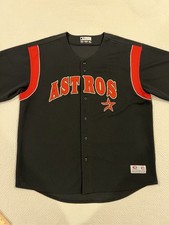 Vintage Men’s True Fan Houston Astros 2000-2012 Black & Red Baseball Jersey