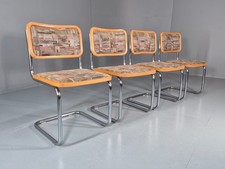 4 Cesca Dining Chairs Marcel Breuer Bauhaus Classic 1980s Retro EB11252 VDIN